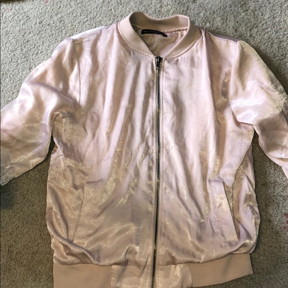 Silk pink jacket